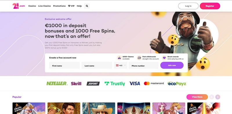 Reseña de 21Casino 2026